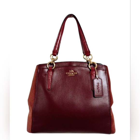 Coach Leather & Suede Minetta 2-Way Satchel - Picture 12 of 16